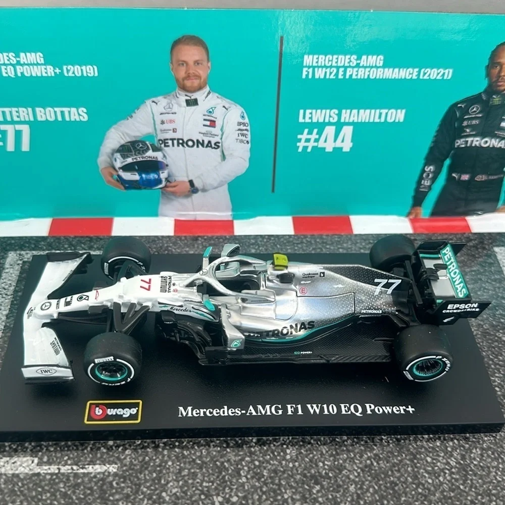 New Bburago 1:43 Mercedes Formula Racing Die-cast Model 6-pack